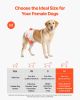 VEVOR Disposable Dog Diapers, Super Absorbent Female Dog Diapers, 360° Leak-Proof Female Doggy Pet Diaper with Wetness Indicator for Heat Period