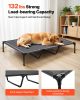 VEVOR Elevated Dog Bed for Large Dogs, Portable Raised Dog Cot with Steel Metal Frame and Breathable Teslin Mesh