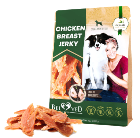 Chicken Jerky Dog Treats All Natural And Organic Healthy Snacks For Large & Small Dogs Grain Free And High Protein Human Grade Pet Chews 300 Gram (Option: Beloved Pets)