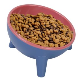 Raised Tilted Elevated Cat Food Bowl Pet Backflow Prevention Water Dish Feeding Bowl for Cats Small Dogs (Option: owlRed)