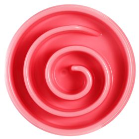 Dog Cat Slow Feeder Bowl Pet Interactive Maze Feeder Bowl Anti-Bloat Feeding Plate (Option: erPink)