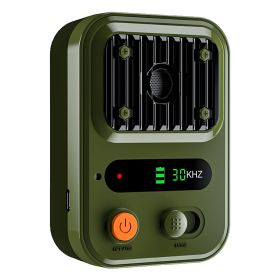 Ultrasonic Anti-Barking Device Rechargeable Auto Dog Bark Control Deterrent Box Training Device IPX4 Waterproof with 3 Frequency Max 32.8Feet Sensing (Option: eGreen)